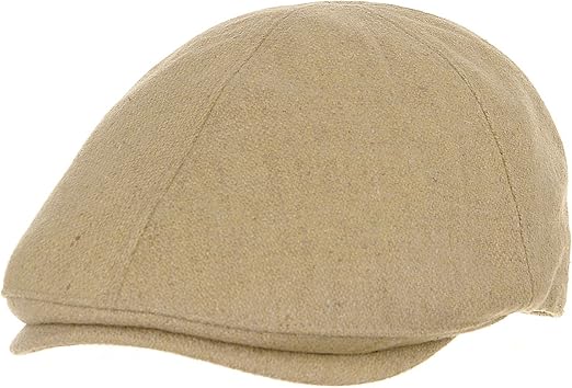 beige newsboy hat
