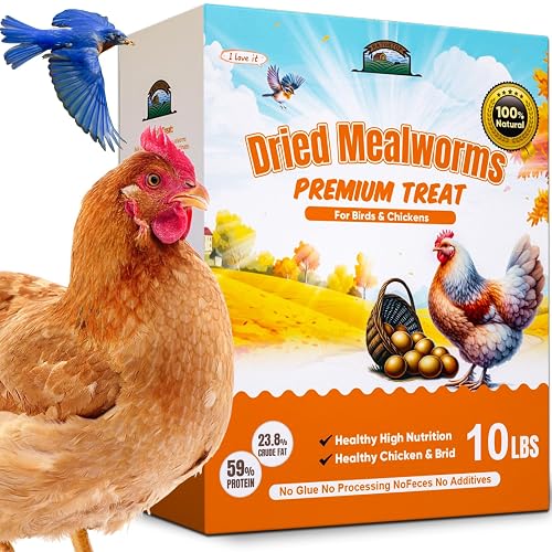 HATORTOP 10LB Dried Mealworms, Non-GMO Meal Worms for Chickens & Birds ...