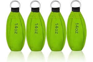 Oudain 4 Pieces Bulk Throw Weight Bags Multi-Layer Outdoor Throw Weight Bags Arborist Durable Climbing Rope Bag Professional Multi Throw Bag for Tree Rock Spelunking (Green)