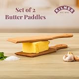 Kilner Butter Paddles Set of 2 Natural Beech Wood Paddles 23 cm view 2