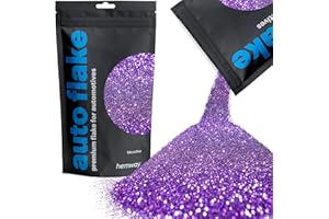 Hemway Auto Flake Glitter Additive for Paint 100g / 3.5oz Microfine Purple Metal Flake for Custom Auto Paint & Coatings, for 