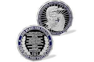 GLAMTUNE Saint Michael Law Enforcement Challenge Coins,Stunning Commemorative Coin