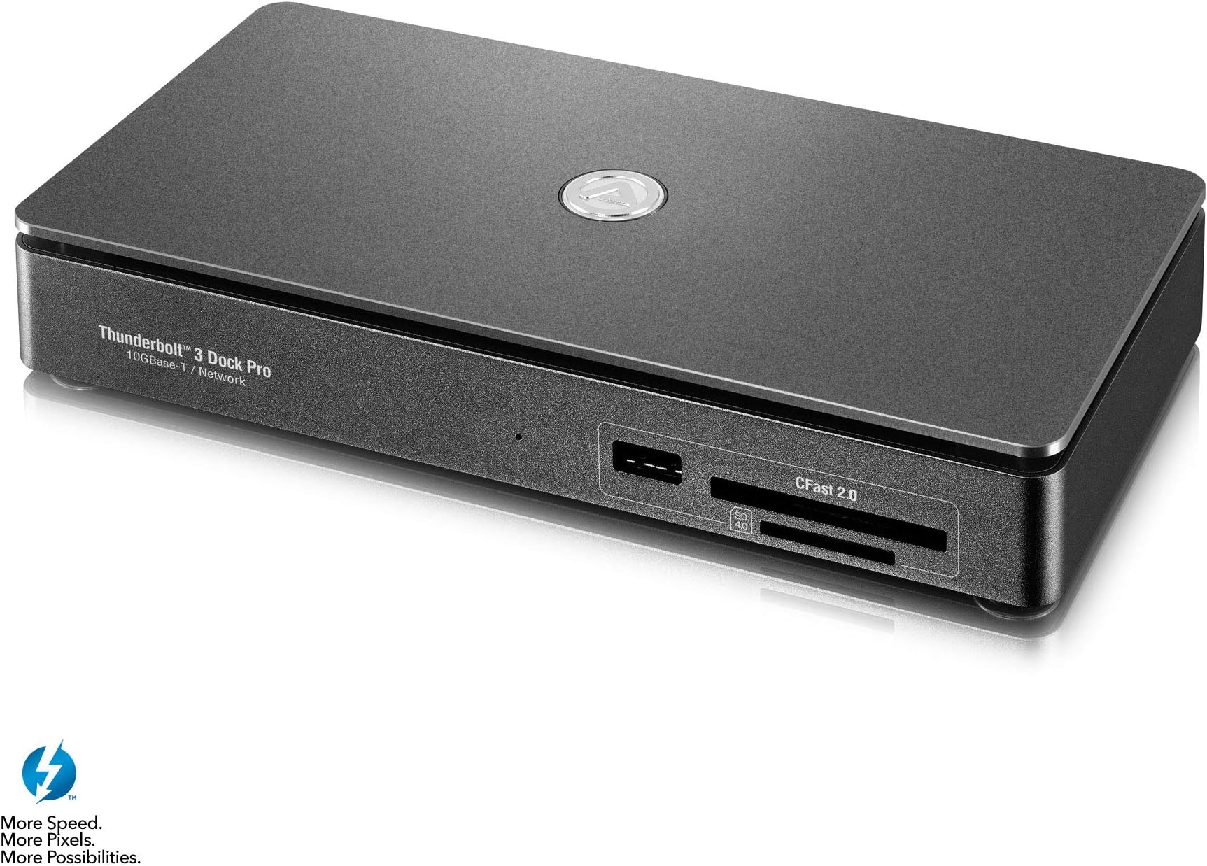 AKiTiO Thunder3 Dock, USB 3.1, eSATA and 10GB, Black