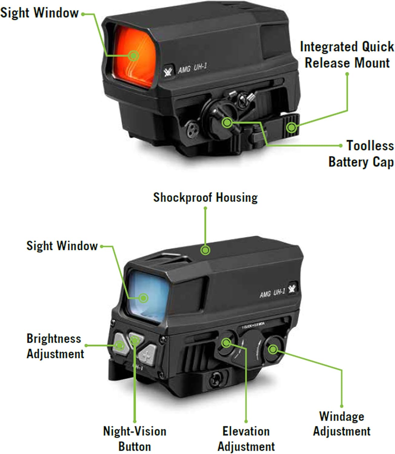 Vortex Optics AMG UH1 Gen II Holographic Sight
