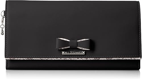 Amazon Co Jp Jill Stuart Long Wallet Layered Long Wallet Ribbon Python Trim Black Shoes Bags