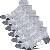 BERING Men's Performance Athletic Ankle Running Socks (6 Pairs)