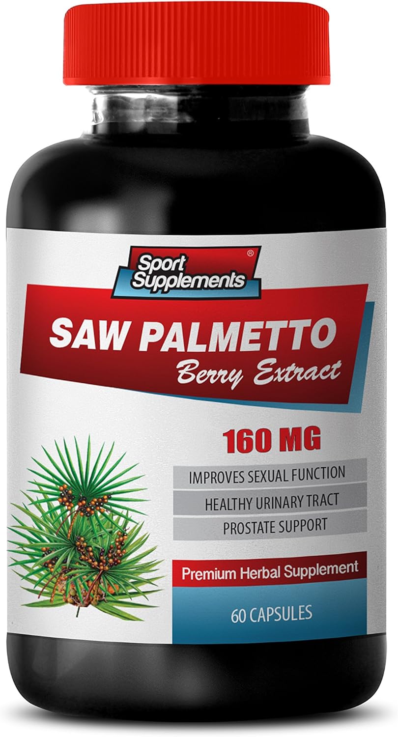 Amazon Com Prostate Pills For Better Sex Saw Palmetto Berry Extract 160mg Prostate Support Saw Palmetto Capsule 1 Bottle 60 Softgels Health Personal Care
