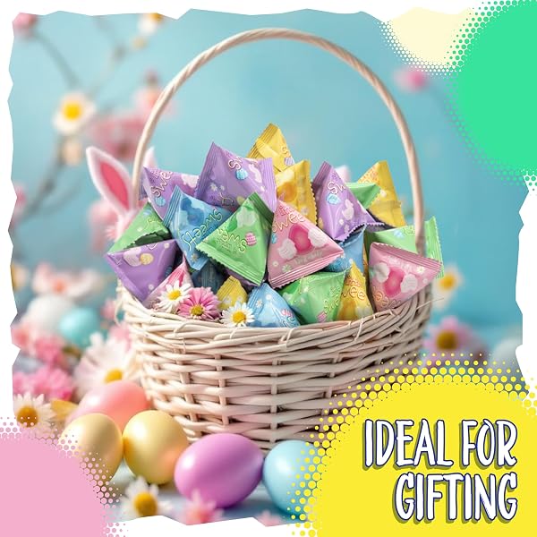 EASTER CANDY, EASTER EGGS FILLERS, HARD CANDY, 24 MINI PACKS