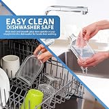 ZENO 250ml Glass Flask Bottles 10 Pack with Screw Tops Reusable Airtight Lids view 6