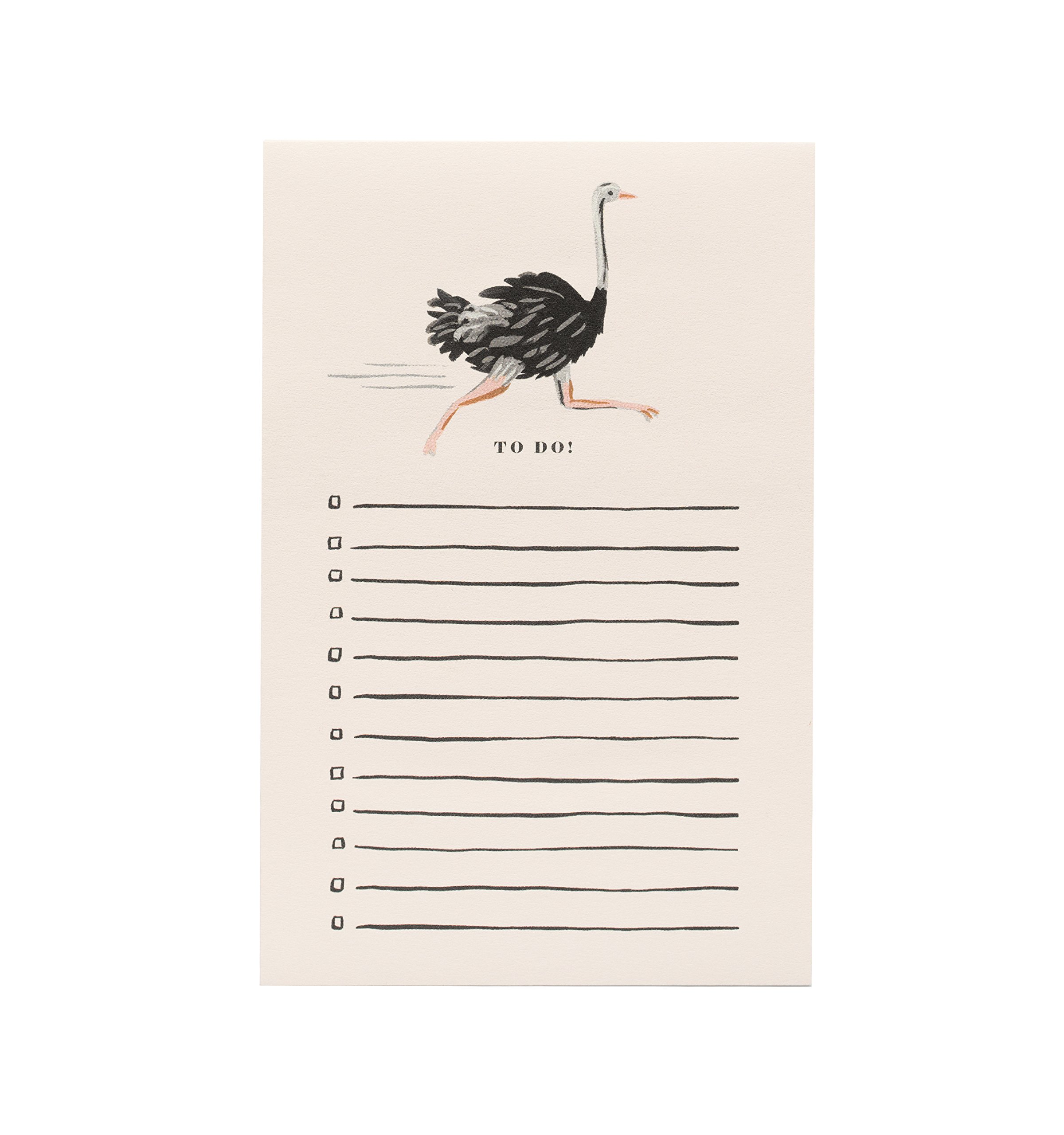 Rifle Paper Co Ostrich To Do Notepad
