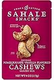 Sahale Snacks Pomegranate Vanilla Flavored Cashews Glazed Mix, 4 Ounce (Pack of 6)