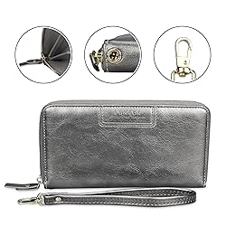 FT FUNTOR Wristlet Wallets for Women, Ladies PU