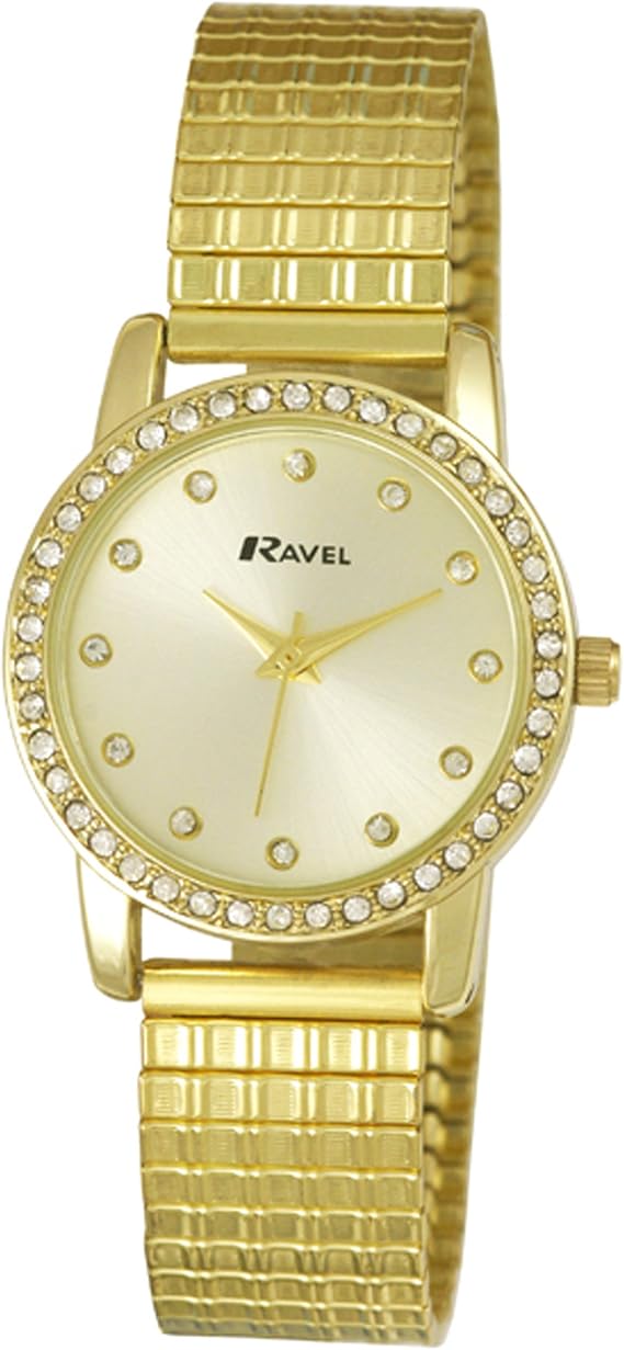 Ravel Diamante Fashion Watch on Expandable Bracelet Women's Quartz