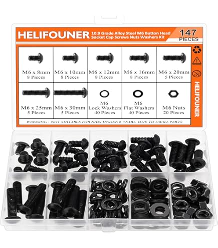 Amazon.com: Kawasaki Screw Black Big Head Multi Fit 6x14mm 92172