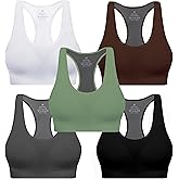 MIRITY Women Racerback Sports Bras - High Impact Workout Gym Activewear Bra