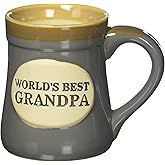 Burton+Burton World's Best Grandpa Mug, 4.25-inch Height, Ceramic