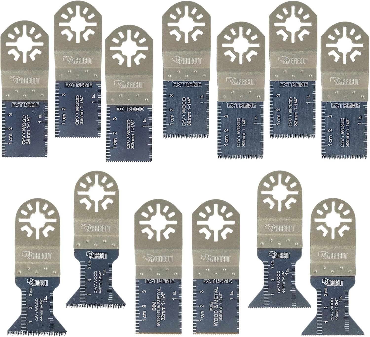 13 x SabreCut PRK13A Mix Blades Compatible with Bosch Fein (Non