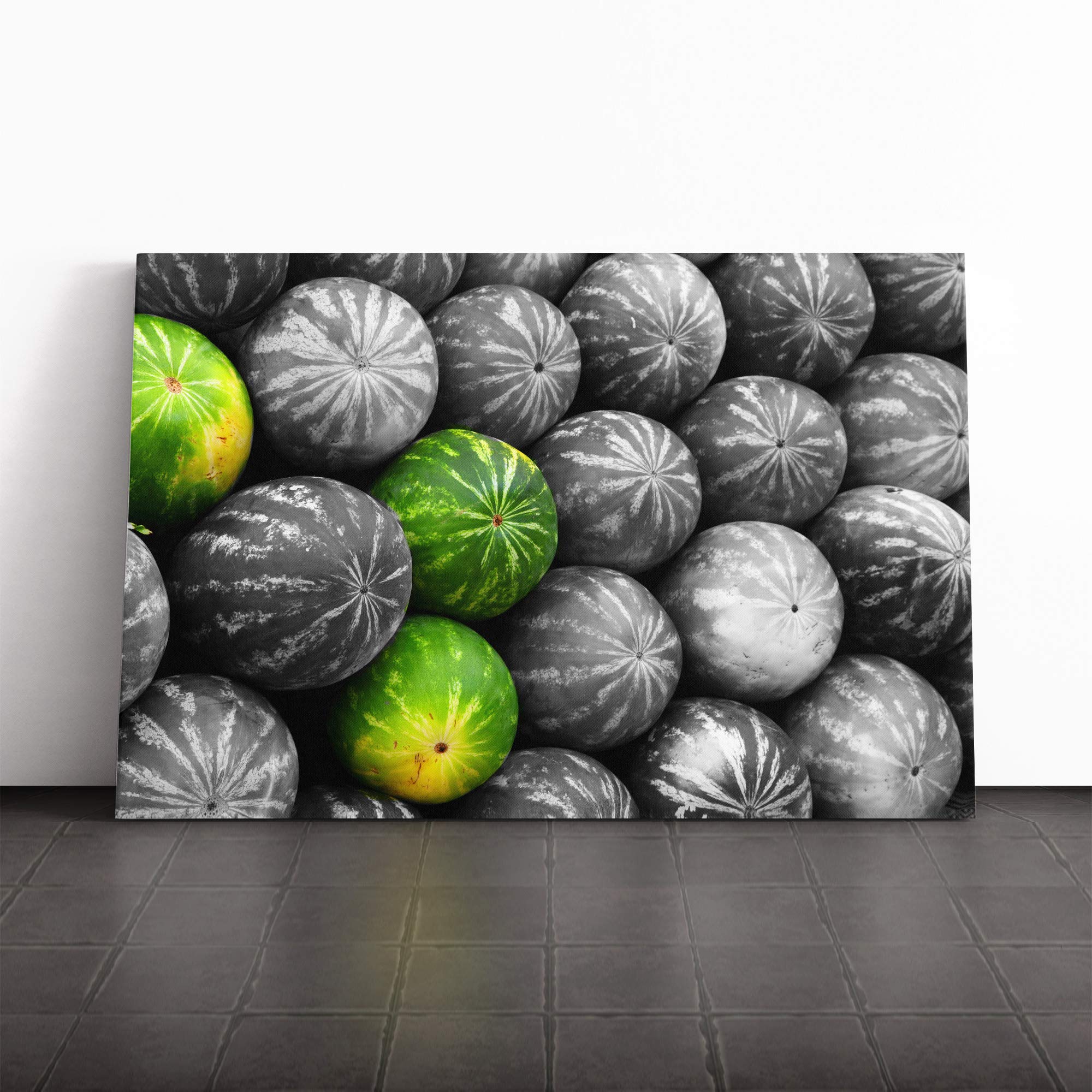 Watermelons Canvas Print | Gallery Wrapped 30mm Frame Wall Art | 20x14 inches | Ready to Hang | Modern Picture | Living Room Bedroom Lounge Office