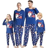 Hupohoi Family Matching Pajama Sets Cute Christmas Tree Sleepwear Snowman Holiday PJS for Couples and Kids