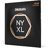 D'Addario Electric Guitar Strings, NYXL Nickel Plated, NYXL1046 | NYXL electric guitar strings deliver enhanced tuning stability, greater strength, dynamic range, and bright tone.
