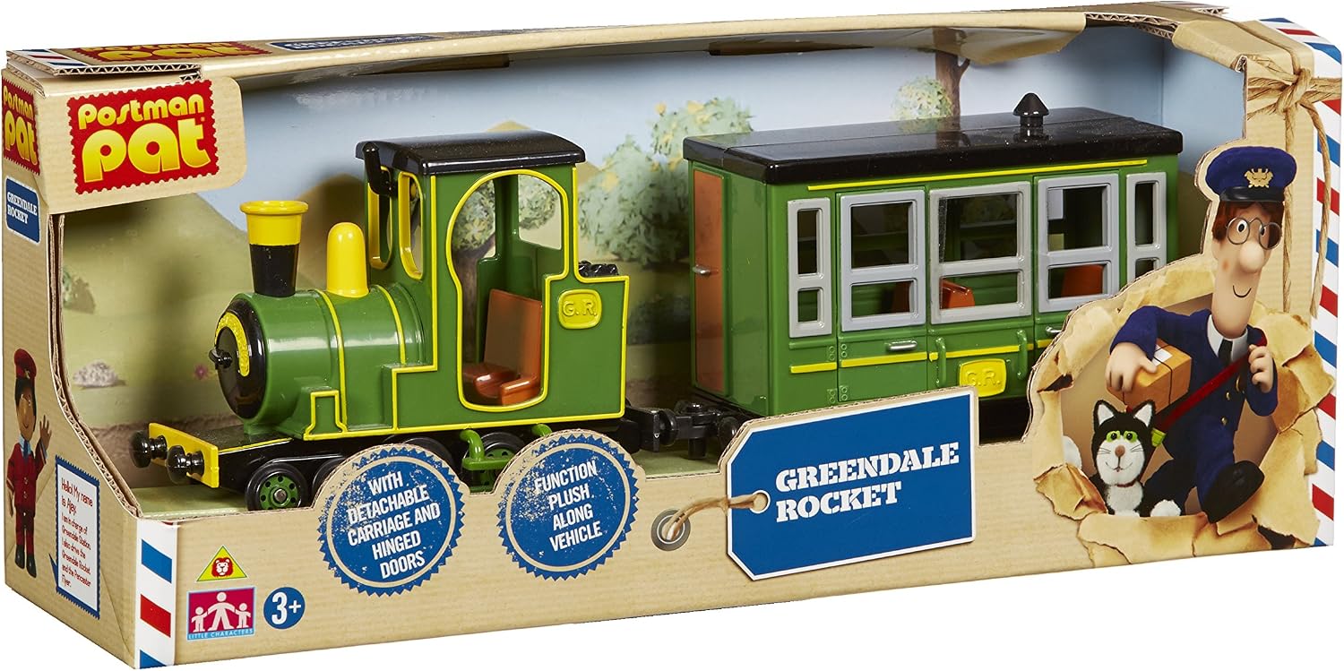 Character Options Train Postman Pat Greendale Rocket Postman Pat 
