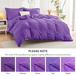 HYMOKEGE Dark Purple Full Size Comforter Sets