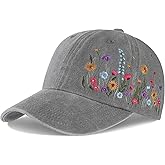 Biggun Trendy Embroidered Baseball Cap for Girls Women Men - Adjustable Soft Breathable Hats for Casual Wear