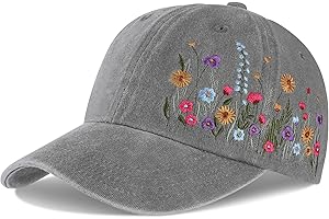 Biggun Embroidered Baseball Cap for Girls Women Men - Adjustable Soft Breathable Hats for Fall Gifts