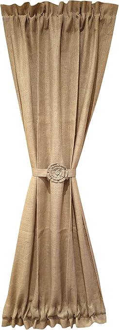 Amazon Com At Primitive Country Burlap Rose And Ruffle French