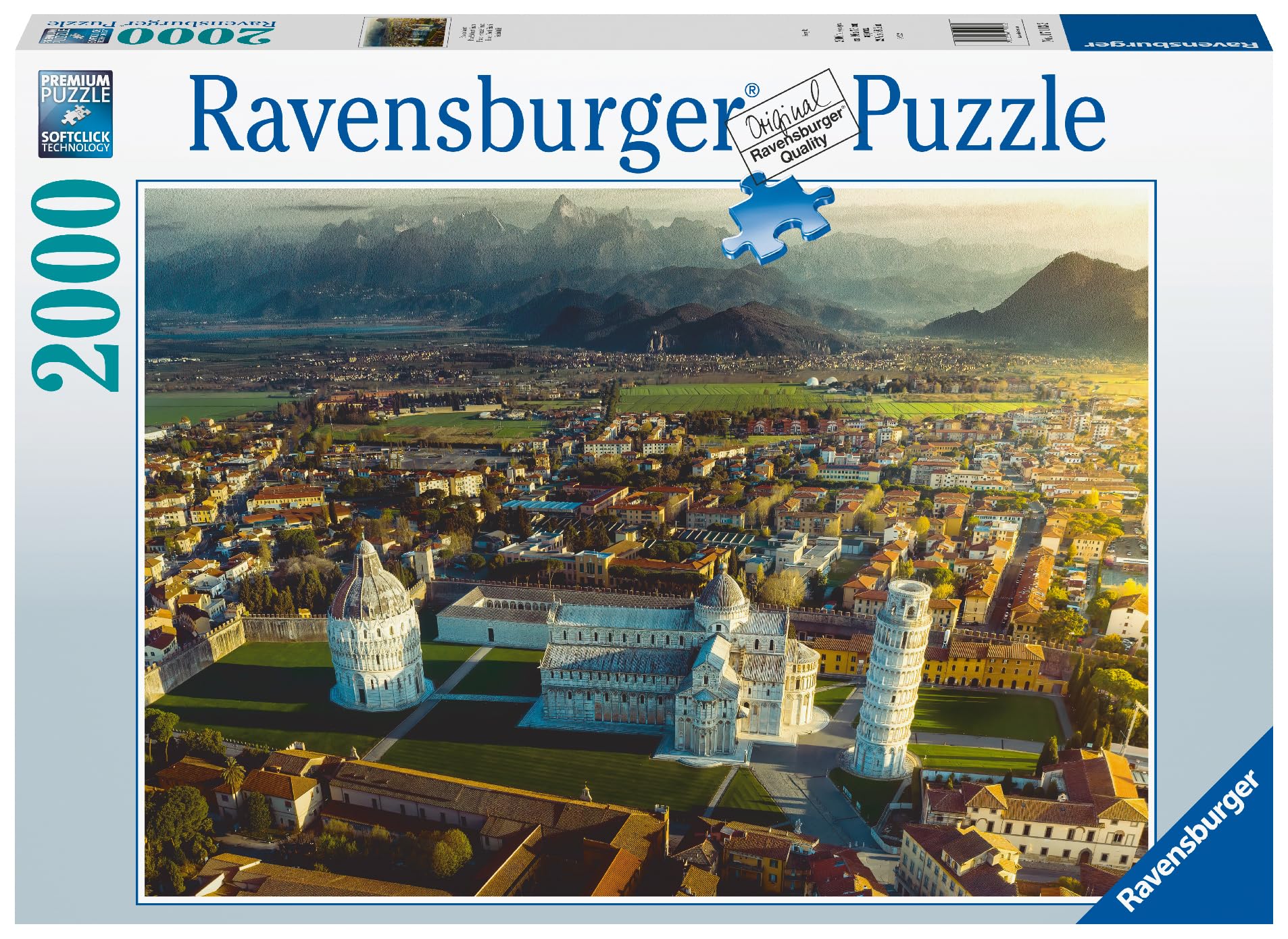Ravensburger Pisa & Mount Pisano 2000 Piece Jigsaw Puzzle for Adults and Kids Age 12 Years Up