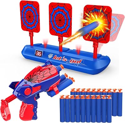 Dreamlandia Kids Target Gun Set with LCD Scoring Target, 3-9 Years