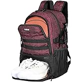 Goloni Basketball Backpack,Large Basketball Bag with Ball Compartment & Shoe Compartment,Sports Bag Fit Volleyball, soccer