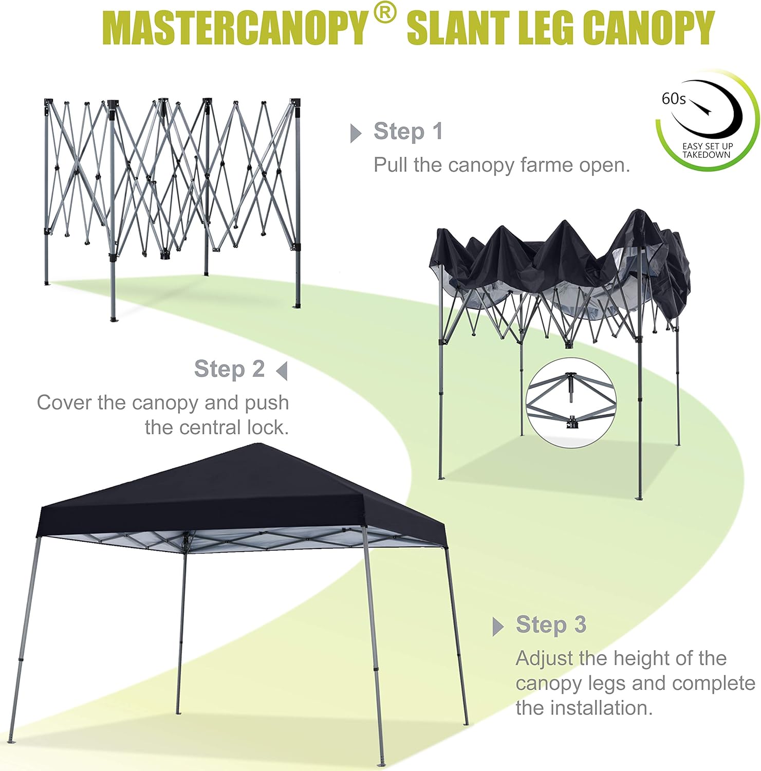 MasterCanopy Pop Up Gazebo Tent Outdoor Portable Gazebo,Beach Gazebo