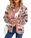 SELINK Womens Fleece Jacket Western Aztec Print