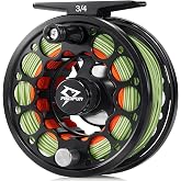 Piscifun Sword Fly Fishing Reel, CNC-Machined Aluminum Alloy Fly Reel | Lightweight Aluminum Alloy Design, Corrosion Resistance Design, Pre-Loaded with Fly Line, Smooth Drag System