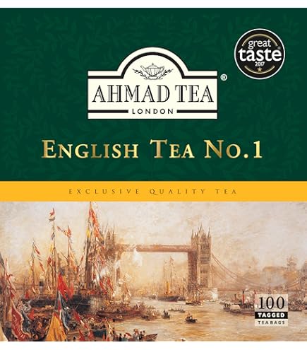Ahmad Cardamom 100 Tagged Tea Bags  200 Gram Exclusive Quality Tea