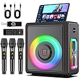 Karaoke Machine with 3 Wireless Mics | Bluetooth