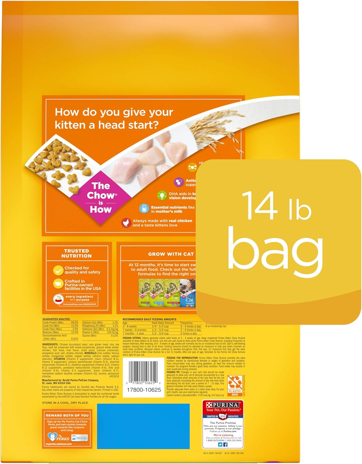 purina kitten chow serving size