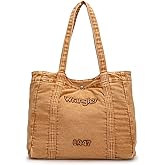 Montana West Wrangler Denim Tote Bag for Women Large Jean Shoulder Purses and Handbags | Casual, for Work, Travel