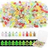QUPIVA 120Pcs Mini Resin Turtles, Glow in The Dark Miniature Tiny Turtles for Crafts, Micro Resin Animals Figurines for DIY Fairy Garden Dollhouse Micro Landscaping Decoration