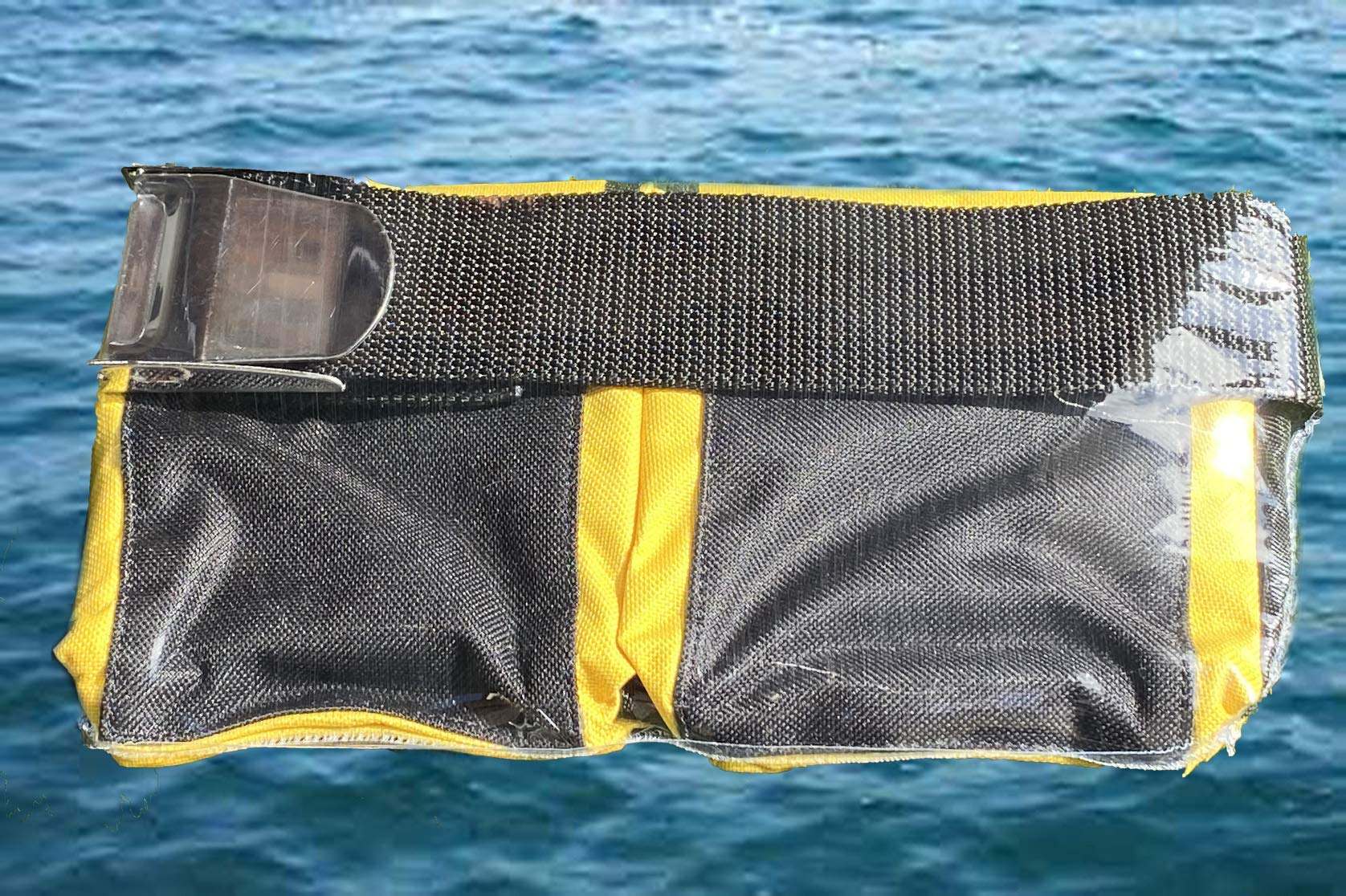 AKM-Scuba Diving Pocket Weight Belt (5 Pocket Medium Yellow)