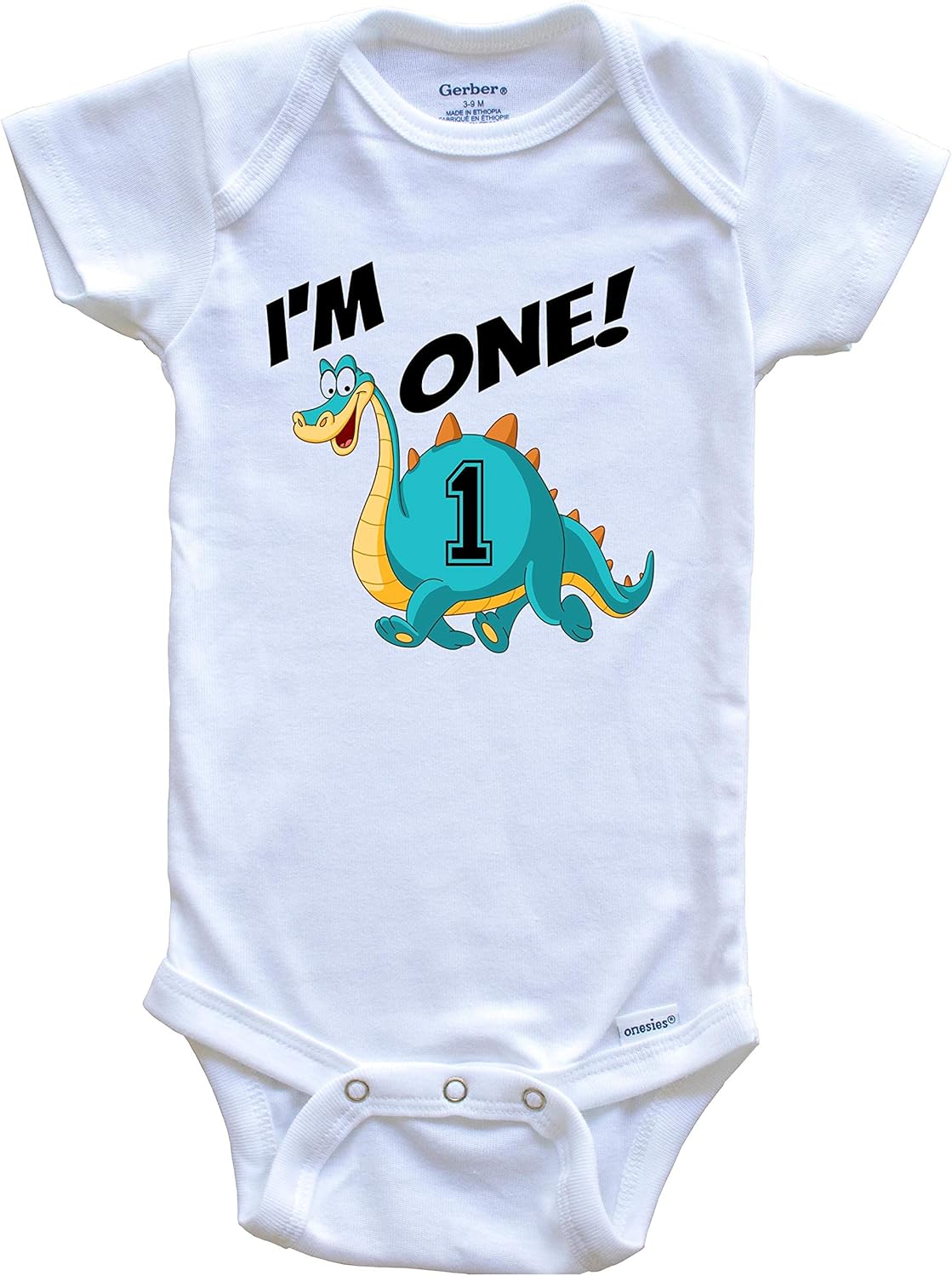 1st birthday dinosaur onesie