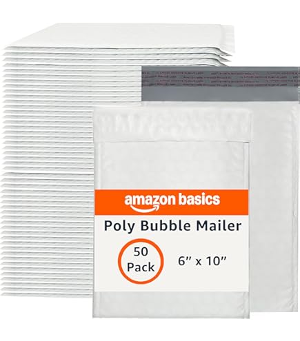 PACRON Small Protective Poly Bubble Mailers, #00 (5x10) Qty: 250, Water Resistant Mailer Envelopes, Puncture Resistant Mailing And Padded Shipping Supplies, Protective Bubble Packaging, MADE IN USA - View #2