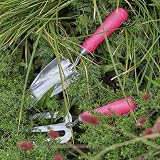 Burgon & Ball FloraBrite Pink Garden Hand Trowel - Ergonomic Design view 3