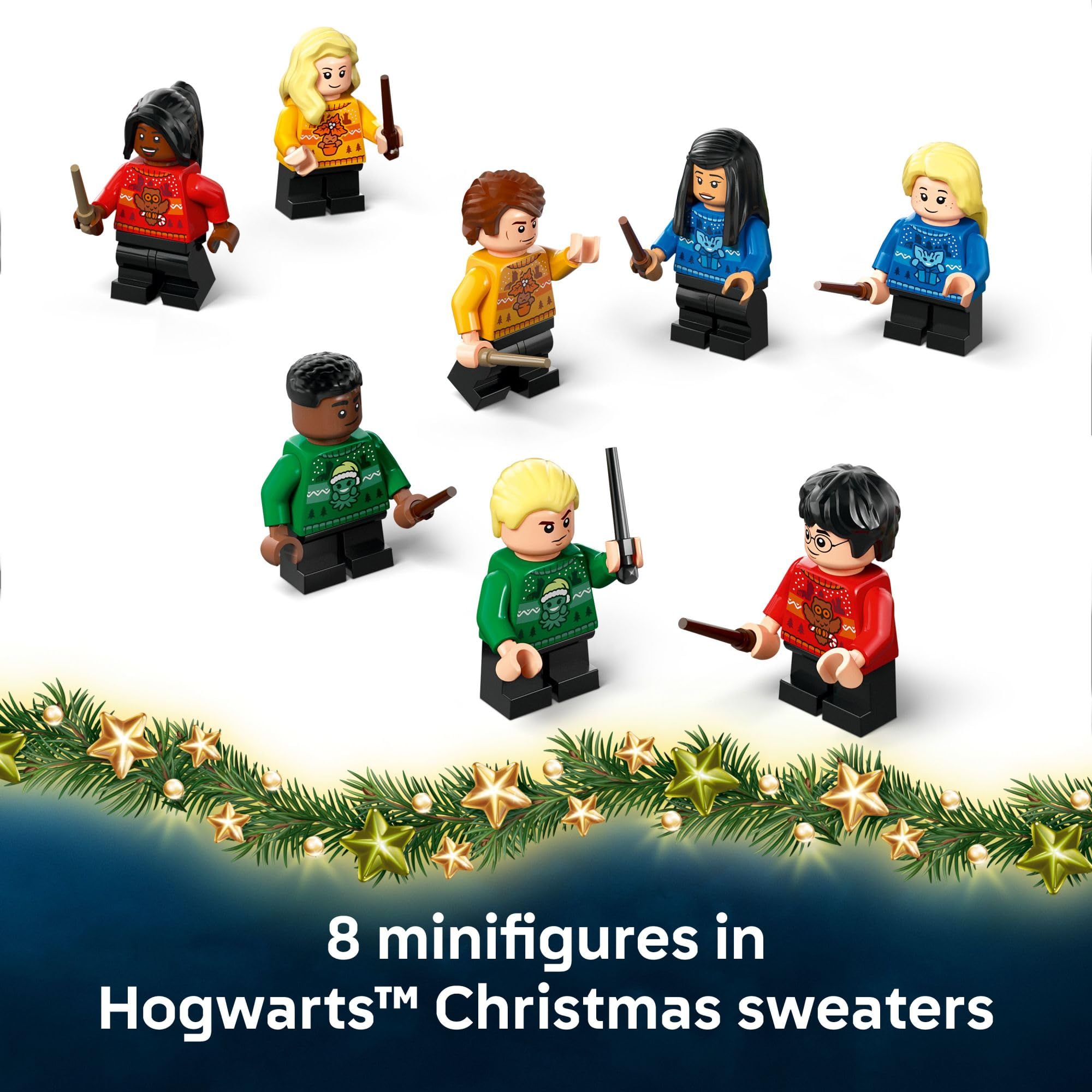 Lego Harry Potter Advent Calendar 2025 Kids Toy - Holiday Countdown for Boys & Girls, 7+ - 24 Buildable Surprises, Including Harry, Draco & Luna Minifigures - Kids Gift Idea for Christmas - 76456