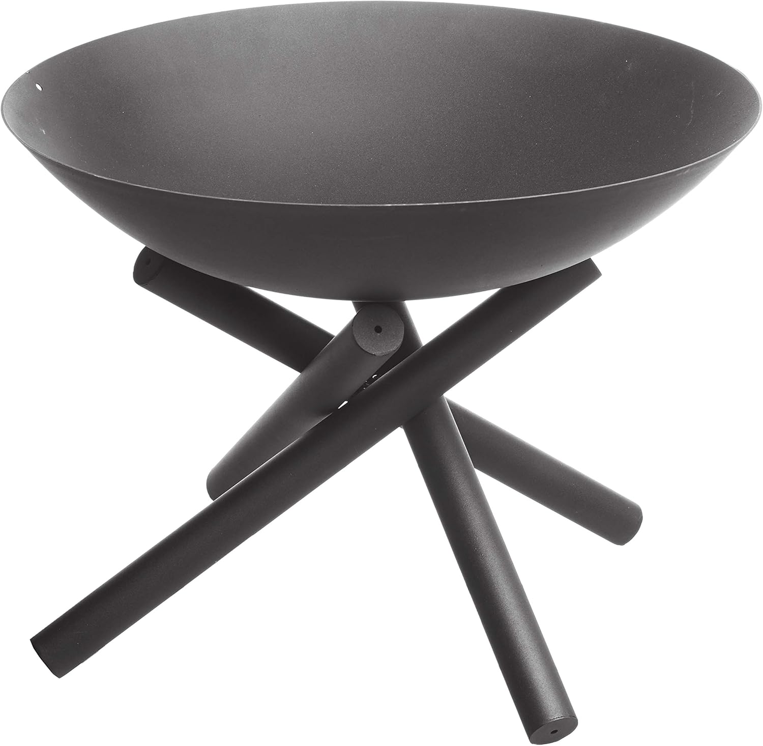 Gartenfreude Home Design Feuerkorb Feuerschale Feuerstelle 50 x 50 x 35 cm, Schwarz