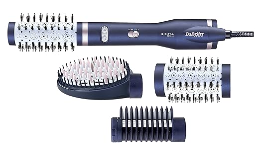 BaByliss AS500E Rotierende Warmluftbürste Set Digital Sensor Ionic 650 Watt