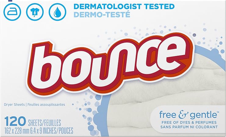 Bounce free&Sensitive fabric softener sheets 120 count (037000802525)