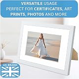 Clay Roberts 8x10 Picture Frame White Freestanding Wall Mountable 20x25 cm view 4