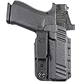 DeSantis Slim-Tuk - IWB Holster for Men and Women, Pistol Holster for Concealed Carry, Suitable for Appendix Wear, Ambidextrous, Made with Kydex, Adjustable Tension, Tuckable 360 C-Clip